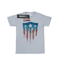 Li-cense Marvel meisjes captain america vlag schild katoenen t-shirt