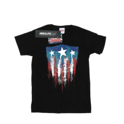 Li-cense Marvel meisjes captain america vlag schild katoenen t-shirt