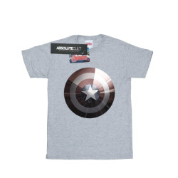 Li-cense Marvel meisjes kapitein amerika schild glanzend katoenen t-shirt