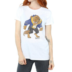 Li-cense Beauty and the beast dames klassiek katoenen vriend t-shirt