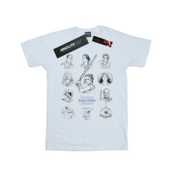 Li-cense Star wars the rise of skywalker dames resistance character line up mono katoenen vriendje t-shirt
