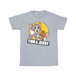 Li-cense Tom and jerry heren schets logo t-shirt