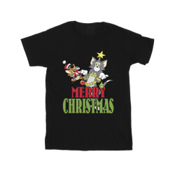 Li-cense Tom and jerry heren vrolijk kerstballen t-shirt