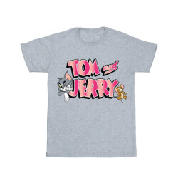 Li-cense Tom and jerry logo t-shirt met kleurverloop voor heren