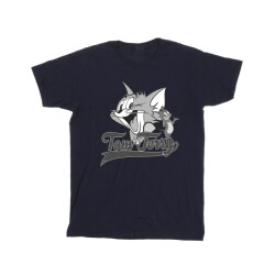 Li-cense Tom and jerry heren grijsgroen vierkant t-shirt
