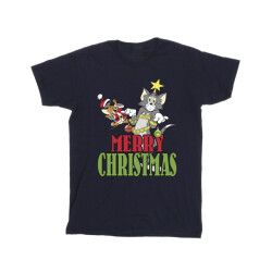 Li-cense Tom and jerry heren vrolijk kerstballen t-shirt