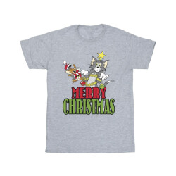 Li-cense Tom and jerry heren vrolijk kerstballen t-shirt