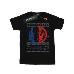 Li-cense Star wars heren the rise of skywalker kerstmis split symbol t-shirt