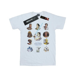 Li-cense Star wars the rise of skywalker dames resistance character line up katoenen vriendje t-shirt