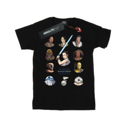 Li-cense Star wars: the rise of skywalker heren star wars the rise of skywalker resistance character line up t-shirt