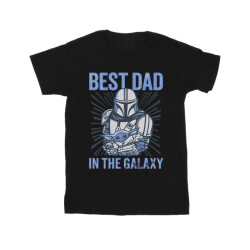 Li-cense Star wars mandalorian best dad galaxy t-shirt heren