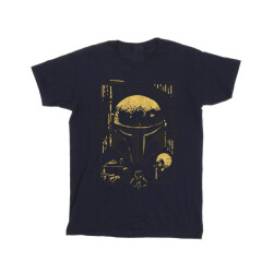 Li-cense Star wars: the book of boba fett heren galactic outlaw distress t-shirt