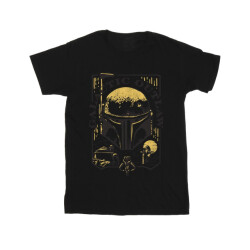 Li-cense Star wars: the book of boba fett heren galactic outlaw distress t-shirt