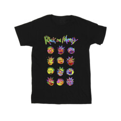 Li-cense Rick and morty heren tie dye gezichten t-shirt