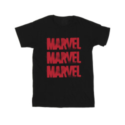 Li-cense Marvel heren rood spuitembleem t-shirt