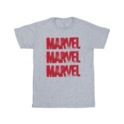Li-cense Marvel heren rood spuitembleem t-shirt