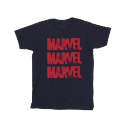Li-cense Marvel heren rood spuitembleem t-shirt