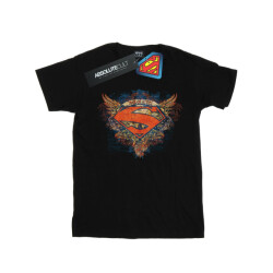 Li-cense Dc comics meisjes superman vleugels schild katoenen t-shirt