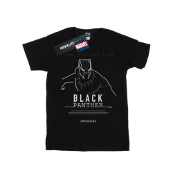 Li-cense Marvel meisjes black panther lang leve de koning katoenen t-shirt