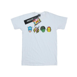 Li-cense Marvel heren avengers comic hoofden t-shirt