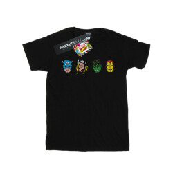 Li-cense Marvel heren avengers comic hoofden t-shirt