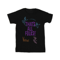 Li-cense Looney tunes heren that´s all folks boyfriend fit t-shirt
