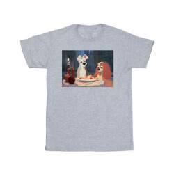 Li-cense Disney heren lady and the tramp spaghetti foto t-shirt