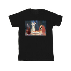 Li-cense Disney heren lady and the tramp spaghetti foto t-shirt