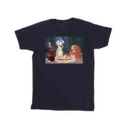Li-cense Disney heren lady and the tramp spaghetti foto t-shirt