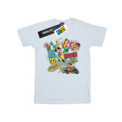 Li-cense Dc comics meisjes teen titans go robin montage katoenen t-shirt