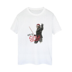 Li-cense Netflix dames the cher here to sleigh katoenen vriendje t-shirt