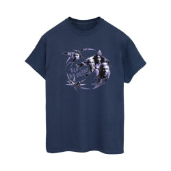 Li-cense Netflix dames the witcher wolf logo infill katoenen vriendje t-shirt