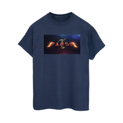 Li-cense Dc comics dames the flash logo cotton boyfriend t-shirt