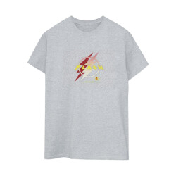 Li-cense Dc comics dames the flash lightning logo cotton boyfriend t-shirt