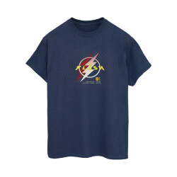Li-cense Dc comics dames the flash lightning logo cotton boyfriend t-shirt