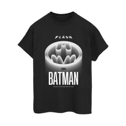 Li-cense Dc comics dames the flash batman wit logo boyfriend t-shirt
