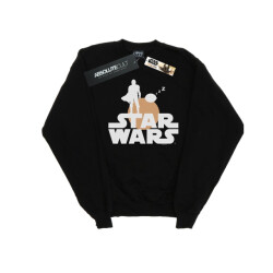 Li-cense Star wars dames the mandalorian mando and the child silhouette sweatshirt