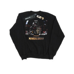 Li-cense Star wars dames the mandalorian kind aan boord sweatshirt