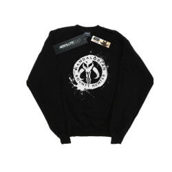 Li-cense Star wars dames the mandalorian bounty hunter splatter skull sweatshirt