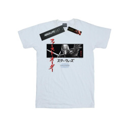 Li-cense Star wars the rise of skywalker dames kylo ren katakana art stripe katoenen vriendje t-shirt