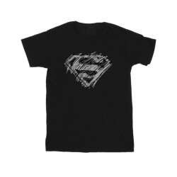 Li-cense Dc comics meisjes superman logo schets katoenen t-shirt