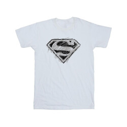 Li-cense Dc comics meisjes superman logo schets katoenen t-shirt