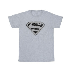 Li-cense Dc comics meisjes superman logo schets katoenen t-shirt