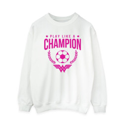 Li-cense Dc comics dames wonder woman play like a champion sweatshirt