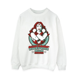 Li-cense Dc comics dames wonder woman wonderful mama sweatshirt