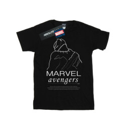 Li-cense Marvel meisjes black panther single line katoenen t-shirt