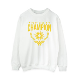 Li-cense Dc comics dames wonder woman play like a champion sweatshirt