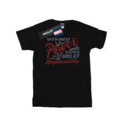 Li-cense Marvel meisjes spider-man grote verantwoordelijkheid katoenen t-shirt