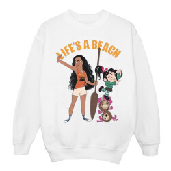 Li-cense Disney dames wreck it ralph moana en vanellope sweatshirt