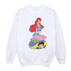 Li-cense Disney dames wreck it ralph ariel en vanellope sweatshirt